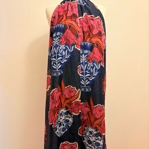 Ted Baker Kinosei Printed Organza Halter Maxi
